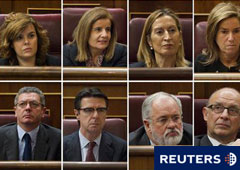 Los ministros de Rajoy