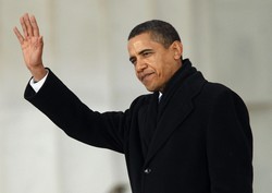 Obama saludando