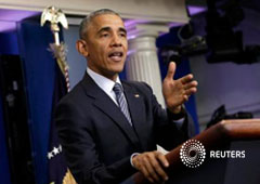 El presidente de Estados Unidos, Barack Obama, en una rueda de prensa en la Casa Blanca. el 14 de noviembre de 2016