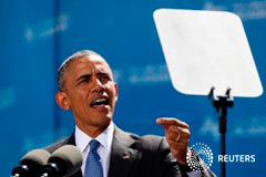 Obama visitará Polonia y España en julio para la cumbre de la OTAN El presidente de EEUU Barack Obama da un discurso en la Academia de las Fuerzas Aéreas de EEUU en Colorado Springs, EEUU, el 2 de junio de 2016