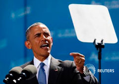 El presidente de EEUU Barack Obama da un discurso en la Academia de las Fuerzas Aéreas de EEUU en Colorado Springs, EEUU, el 2 de junio de 2016