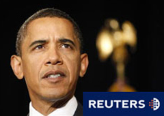 Obama da una rueda de prensa en la Casa Blanca en Washington el 9 de febrero de 2010.