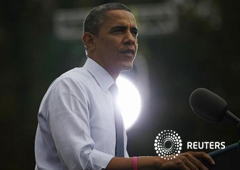 Obama durante un mitin en Fairfax, Virginia, el 19 de octubre de 2012