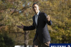 Europa es la próxima prueba para un debilitado Obama Obama llega a la Casa Blanca, en Washington, el 14 de noviembre de 2010.