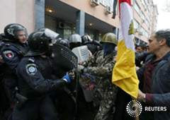 Activistas prorrusos atacan una comisaria en Odessa