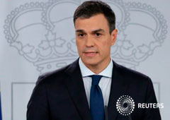 El presidente del Gobierno Pedro Sánchez anuncia los miembros del nuevo Consejo de Ministros en el palacio de la Moncloa, Madrid, 6 de junio de 2018