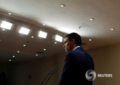 El líder del PSOE, Pedro Sánchez en una rueda de prensa el pasado 12 de febrero El líder del PSOE, Pedro Sánchez en una rueda de prensa el pasado 12 de febrero