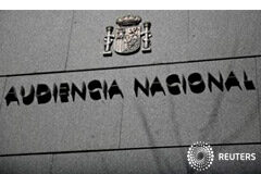 La preocupación de los españoles por la corrupción se dispara en mayo El cartel de la Audiencia Nacional en Madrid el 18 de abril de 2016