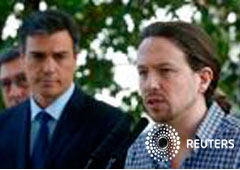 Pedro Sánchez y Pablo Iglesias Pedro Sánchez y Pablo Iglesias