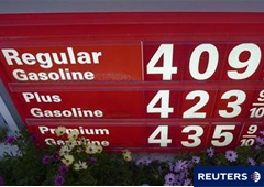 En la imagen, los precios en una gasolinera de Los Ángeles.