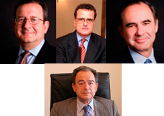 Jaime Folguera, Luis de Carlos, Ignacio García-Perrote y Rodrigo Bercovitz