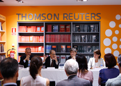 De izquierda a derecha, Eduardo Olarte, Rafael del Rosal, Óscar Fernández León y Amalia Iraburu