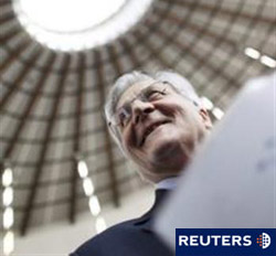 En la imagen, Jean-Claude Trichet, presidente del Banco Central Europeo, en Fráncfort el 6 de agosto de 2010.
