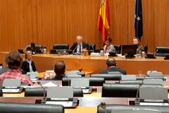 Justicia presenta para 2019 unos presupuestos que se elevan hasta los 1.838 millones de euros, un 4,8% más que el año anterior Antonio Viejo, durante su comparecencia en el Congreso de los Diputados