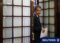 Zapatero el 25 de mayo de 2011 en el Congreso de los Diputados.
