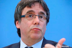 El expresidente catalán Puigdemont regresará el sábado a Bruselas El expresidente catalán Carles Puigdemont durante una rueda de prensa en Berlín, el 25 de julio de 2018