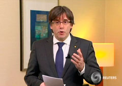 Puigdemont en Bruselas el 2 de noviembre de 2017