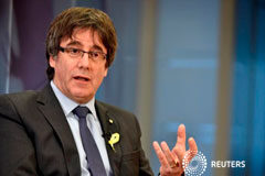 Puigdemont pacta su investidura con el apoyo de ERC Carles Puigdemont durante una entrevista con Reuters en Bruselas el 23 de diciembre de 2017