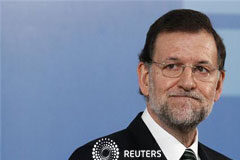 Rajoy podría enfrentarse a un desafío regional sobre el déficit Rajoy en rueda de prensa el 5 de marzo de 2012 en Madrid