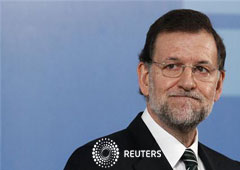 Rajoy en rueda de prensa el 5 de marzo de 2012 en Madrid