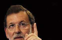 Rajoy apuesta por Rato como presidente de Caja Madrid Rajoy durante una intervención en Bilbao el 24 de octubre de 2009