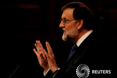 Rajoy supedita una subida de las pensiones mínimas y viudedad a que haya presupuestos El presidente del Gobierno, Mariano Rajoy, habla durante el debate sobre las pensiones en el Congreso de los Diputados, en Madrid el 14 de marzo de 2018