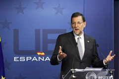 España dice que no cumplirá el objetivo del déficit en 2012 Rajoy en rueda de prensa en Bruselas
