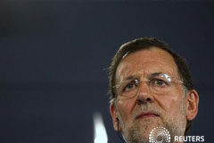 Rajoy advierte de los problemas de refinanciación de España Rajoy en rueda de prensa en Madrid