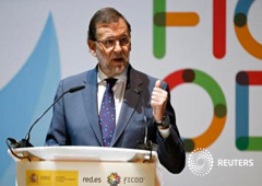 El candidato del Partido Popular y presidente del Gobierno, Mariano Rajoy, durante un acto en Madrid, el 1 de diciembre de 2015