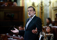Rajoy durante su intervención en el debate de investidura en el Congreso de los Diputados, el 2 de marzo de 2016