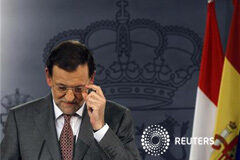 España pedirá ayuda para la banca este fin de semana -fuentes el presidente del Gobierno, Mariano Rajoy, el 7 de junio de 2012 en Moncloa