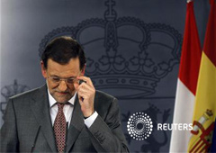 el presidente del Gobierno, Mariano Rajoy, el 7 de junio de 2012 en Moncloa