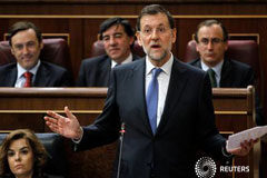 Rajoy pide prudencia sobre España a sus socios europeos Mariano Rajoy, en el turno de preguntas en el Congreso de los Diputados
