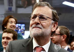 Mariano Rajoy durante la inauguración del museo EFE en Madrid, 15 de marzo de 2016