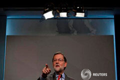 Rajoy tendrá que declarar en persona ante la Audiencia por Gürtel Rajoy durante una rueda de prensa en la sede del PP en Madrid, el 22 de mayo de 2017