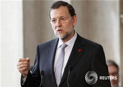 Mariano Rajoy interviene en una rueda de prensa en Villa Madama, en Roma