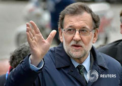 Rajoy a su llegada a la cumbre del Partido Popular Europeo en Bruselas, en Bélgica, el 9 de marzo 2017
