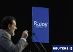 Imagen del candidato del PP y favorito en los sondeos, Mariano Rajoy