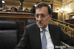 Rajoy espera la cumbre ayude a bajar el coste de financiación Rajoy en el Congreso de los Diputqados en Madrid