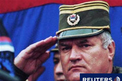 Arrestado el general serbobosnio fugitivo Ratko Mladic Mladic en Vlasenica el 2 de diciembre de 1995.