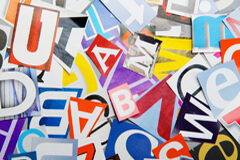 Cuando la calificación de “pederasta” en una revista no atenta al derecho al honor, intimidad y la propia imagen Recortes de letras con distintos tamaños y colores