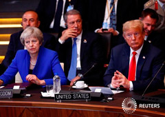 Noticias Principales 13 de julio de 2018 / 9:55 / hace 2 horas Trump dice que el plan de May del Brexit pone en riesgo un acuerdo comercial con EEUU Por Jeff Mason 3 MIN. DE LECTURA LONDRES (Reuters) - El presidente de Estados Unidos, Donald Trump, crit