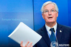 Barnier dice a Reino Unido que el acuerdo para el Brexit sobre la mesa es el único posible Noticias Principales 29 de noviembre de 2018 / 11:04 / hace un día Barnier dice a Reino Unido que el acuerdo para el Brexit sobre la mesa es el único posible 2 MIN. DE LECTURA El negociador principal para el Brexit de la Unión Europea, Michel Barnier, a