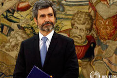 PSOE y PP pactan nombrar a un presidente conservador para el Poder Judicial En la foto, el presidente actual del Tribunal Supremo y del Consejo General de Poder Judicial, Carlos Lesmes Serrano, en el Palacio de la Zarzuela en las afueras de Madrid el 24 de febrero de 2014.