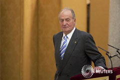 El Rey pide volver a valores de Transición ante la crisis Juan Carlos I durante una recepción en El Pardo