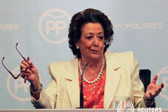 Muere la senadora Rita Barberá de un infarto en Madrid La exalcaldesa de Valencia Rita Barberá durante una rueda de prensa en la sede del Partido Popular en Valencia, España, el 25 de febrero de 2016