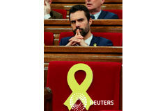 El Parlamento catalán pone a un independentista al frente a la cámara El diputado Roger Torrent en la sesión constitutiva del Parlament el 17 de enero de 2018