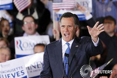 Romney gana Ohio en el Súpermartes sin dar un golpe definitivo Romney en un mítin con simpatizantes en Boston, Massachusetts