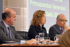Justicia es la partida que menos baja en los Presupuestos Generales del Estado de 2013 de Prensa ayer, tras la aprobación de los PGE por el Ejecutivo