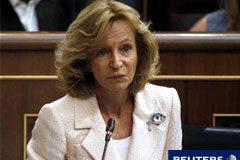 El Gobierno recupera el impuesto de patrimonio Elena Salgado, en el Congreso el 14 de septiembre de 2011
